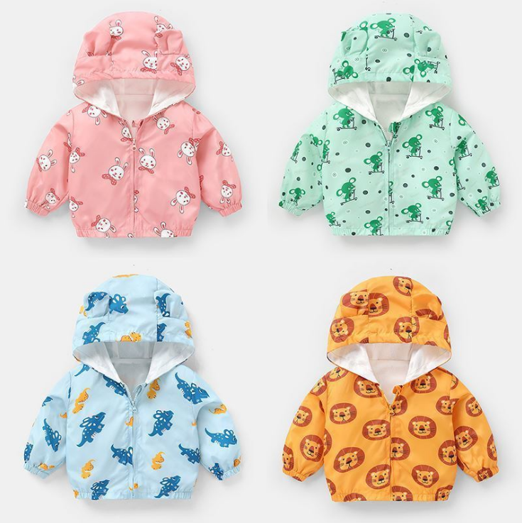 Cartoon Fleece Baby Jacket for Boys - Fall/Winter Wear