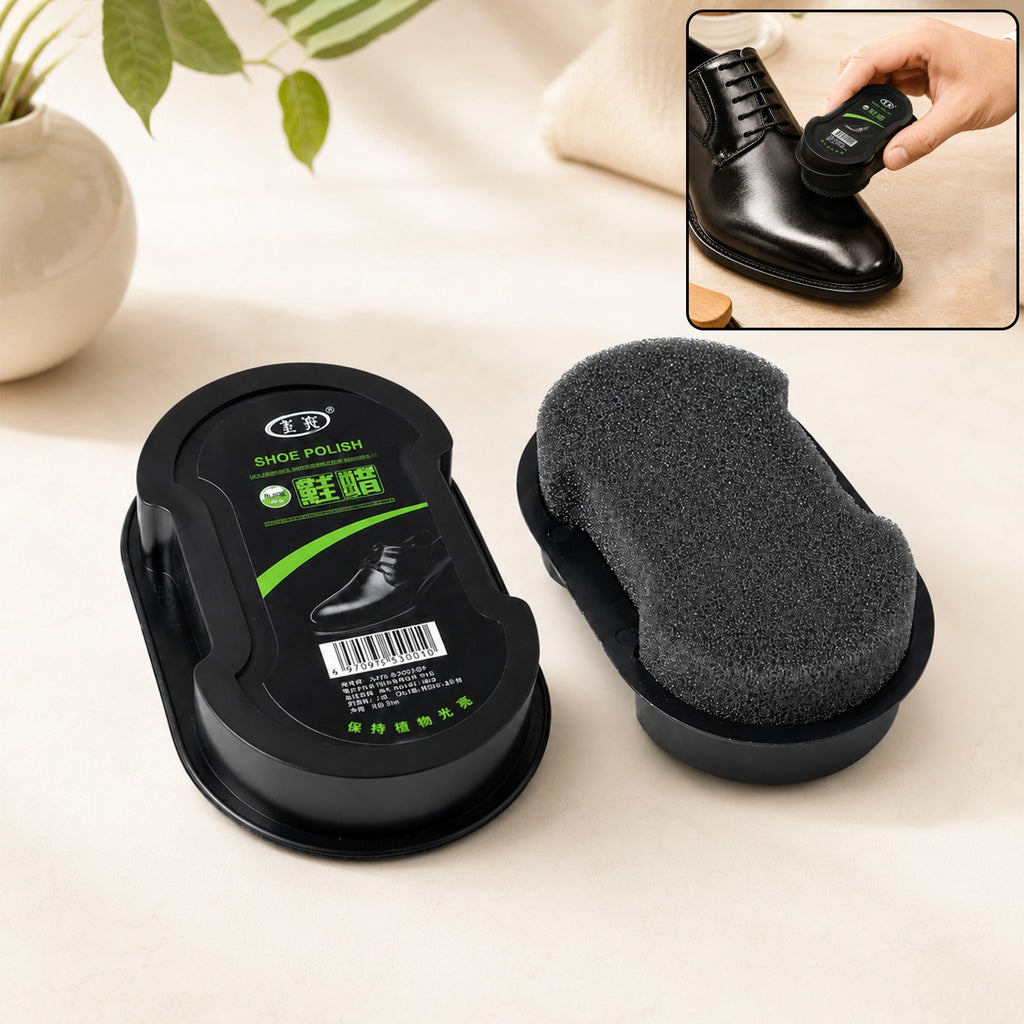 Shoe Polish Sponge  Instant Shine  Easy Leather Care